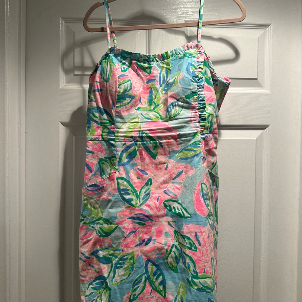Colorful Leaf Print Dress
